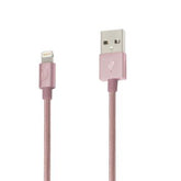 iStore Lightning Charge 4ft (1.2m) Braided Cable (Rose Gold)