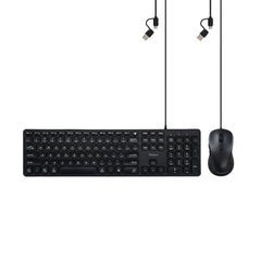 Full-Size Wired EcoSmart® Keyboard & Mouse Combo