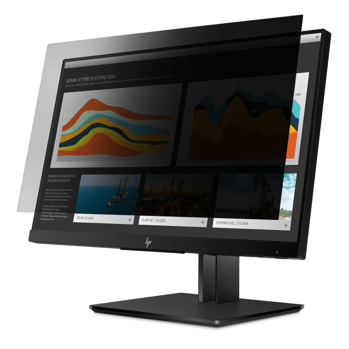 4Vu Privacy Screen for HP® EliteDisplay E273 and HP® Z27n G2, Landscape