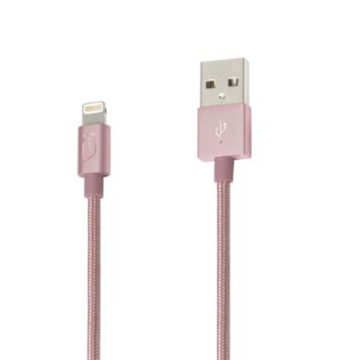 iStore Lightning Charge 4ft (1.2m) Braided Cable (Rose Gold)