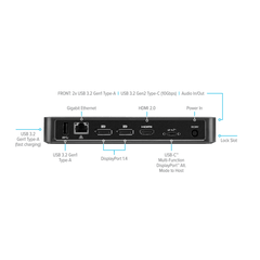 USB-C Multi-Function DisplayPort Alt. Mode Triple Video Docking Station with 85W Power