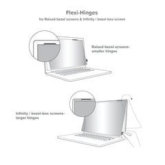 4Vu Privacy Screen for 14" Widescreen Laptops with Flip Attachment